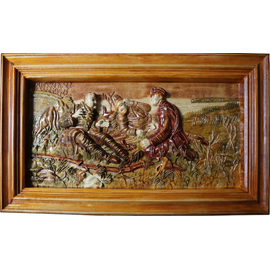 Панно "Охотники на привале"